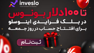 20جایزه 100 دلاری بروکر Inveslo به مناسبت بلک فرایدی برای تریدرهای فارکس