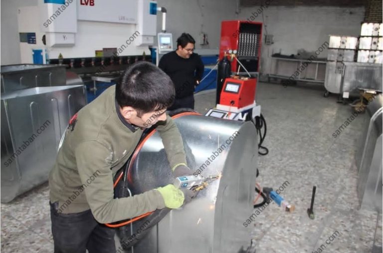 مراحل تولید سطل زباله شهری در کارخانه